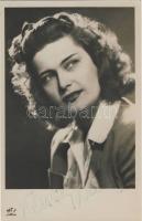 Karády Katalin színésznő aláírt fotólapja