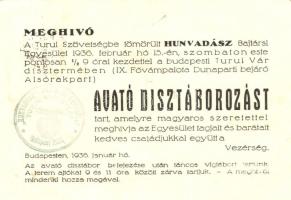 Meghívó a Turul Szövetségbe tömörült 'Hunvadász' Bajtársi Egyesület Avató Dísztáborozására / Invite to a Hungarian right wing youth association's event (EB)