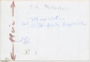 Fa Nándor (1953-) hajótervező és -építő, óceáni szólóvitorlázó,  fotó Dél-Amerikában, verzón felirat...