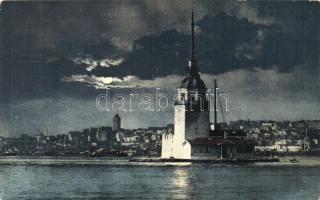 Constantinople, La Tour de Leandre au clair de lune / tower, night (EK)