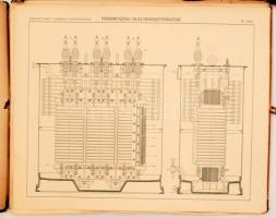 cca 1940 Gyakorlati elektrotechnika, kapcsolási vázlatai, sérült mappában 15 lap, 50×40 cm