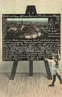 Baden bei Wien, child with chalkboard (Rb)