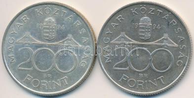 1994. 200Ft Ag "Deák" (2x) T:2