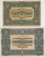 1920. 50K + 100K + 500K + 1000K, mindegyik "Orell Füssli Zürich" T:III-IV