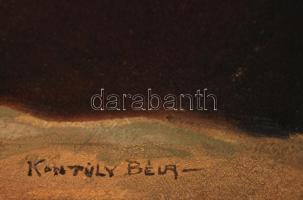 Kontuly jelzéssel: Virágcsendélet. Olaj, vászon, keretben, 63×55 cm