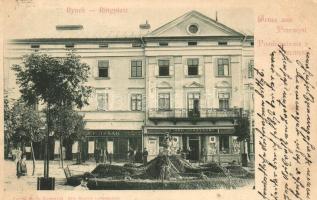 Przemysl, Rynek, Ringplatz / main square, shops