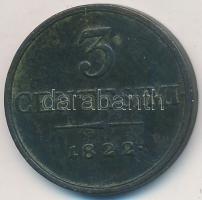 Olasz Államok / Lombardia-Velence 1822M 3c Cu T:2- ph. Italian States / Lombardy-Venetia 1822M 3 Centesimi Cu C:VF edge error