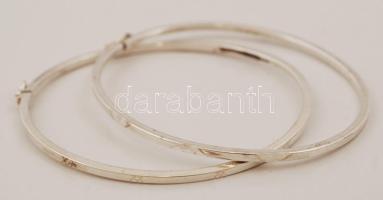 Ezüst(Ag) karperecek, 2 db, jelzettek, d: 6,5 cm, nettó: 5,9 g