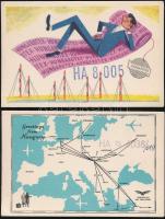 31 db MODERN QSL, azaz rádióamatőr összeköttetést igazoló képeslap, 1 db régi lappal, vegyes minőség...