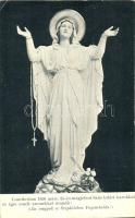 Lourdesban 1858 március 25-én megjelent Szűz kitárt karokkal és égre emelt szemekkel mondá: Én vagyok a Szeplőtlen Fogadtatás / Virgin Mary, religious postcard (EK)