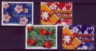 Üdvözlőbélyeg: Virág sorok, Greeting Stamps: Flower sets