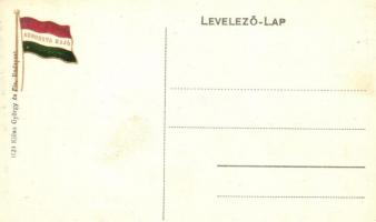 Deák Ferenc, I. Ferenc József, Margit, Visegrád  termes gőzösök. Díszes MFTR reklám képeslap hátolda...