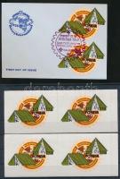 1990 Rotary ívszéli sor pár Mi 215-216 + FDC
