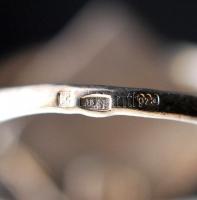 Női ezüst(Ag) gyűrű, jelzett, méret: 58,  nettó: 3,3 g