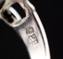 Női ezüst(Ag) gyűrű, jelzett, méret: 57,  nettó: 4,4 g