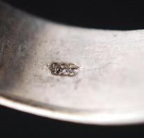 Ezüst(Ag) férfi gyűrű, jelzett, méret: 67, nettó: 7,1 g