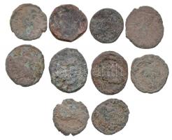 Római Birodalom 10db-os bronzpénz tétel T:3 Roman Empire 10pcs of bronze coins C:F