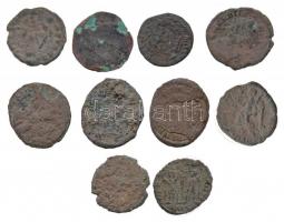 Római Birodalom 10db-os bronzpénz tétel T:3
Roman Empire 10pcs of bronze coins C:F