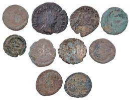 Római Birodalom 10db-os bronzpénz tétel T:3 Roman Empire 10pcs of bronze coins C:F