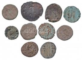 Római Birodalom 10db-os bronzpénz tétel T:3
Roman Empire 10pcs of bronze coins C:F