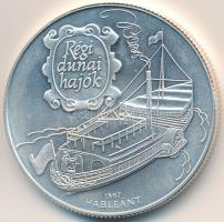 1995. 1000Ft Ag "Régi dunai hajók III - Hableány" T:BU kis ujjlenyomat Adamo EM139