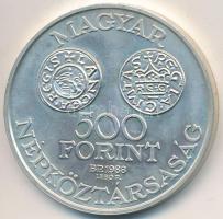 1988. 500Ft Ag "Szent István" T:BU