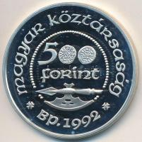 1992. 500Ft Ag "Szent László" T:PP ujjlenyomatos