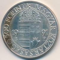 1991. 500Ft Ag "II. János Pál pápa látogatása" T:BU kis patina