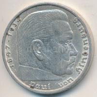 Német 3. Birodalom 1938A 5M Ag "Hindenburg" T:2,2-
German Third Reich 1938A 5 Marks Ag &q...