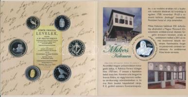 2011. 5Ft-200Ft 6db-os forgalmi sor "Mikes Kelemen" emlékéremmel dísztokban T:PP