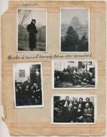 1935 Debrecen, Egy családi házat és belső tereit, egy baráti társaságot bemutató fotók, 10 db, karto...
