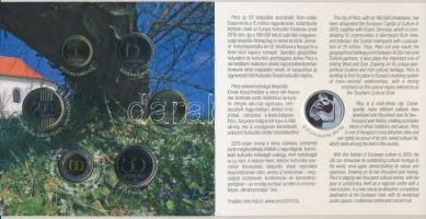 2010. 5Ft-200Ft 6klf db + "Pécs 2010 Európa Kulturális Fővárosa" Ag (999) emlékérem, szettben T:BU