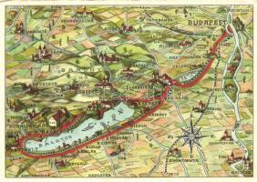 Balaton, térkép (EK)