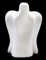 Héra József (1976- ): Angyal, fehér márvány, jelzett, m: 13 cm