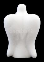 Héra József (1976- ): Angyal, fehér márvány, jelzett, m: 13 cm