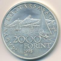 1998. 2000Ft Ag "Régi balatoni hajók II - Phoenix" T:BU
