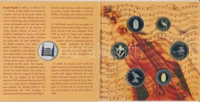 2009. 5Ft-200Ft "Haydn" 6klf darabból álló forgalmi érme sor + "Joseph Haydn" Ag...