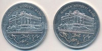 1992. 200Ft Ag "MNB" (2x) T:2