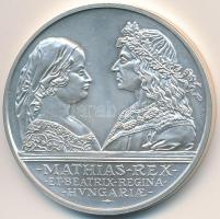 1990. 500Ft Ag "Mátyás király / Beatrix" T:BU  Adamo EM113