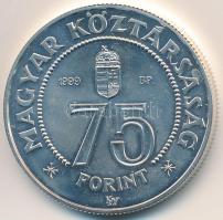 1999. 75Ft Ag "75 éves az MNB" T:BU kis ujjlenyomat