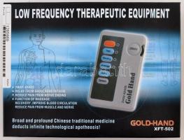 Gold-Hand XFT-502 elektromos fájdalomcsillapító, tartozékokkal, eredeti dobozában
