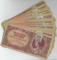 1945. 10.000P (30x) mind "MNB" bélyeggel T:vegyes