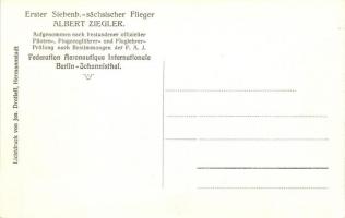 Albert Ziegler, Erster Siebenbürgischer-sächsischer Flieger; Lichtdruck von Jos. Drotleff Hermannsta...