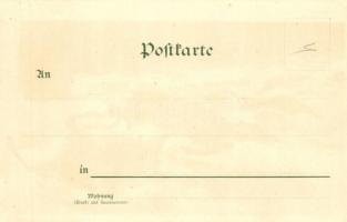 Im vollen Trieb / hunting art postcard, litho s: Mailick