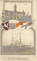 SMS Hannover, Kaiserliche Marine / German navy, battleship, naval flags