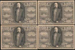 1848-1908 Franz Josephs 60th anniversary of reign, Art Nouveau, 5 Heller Ga. - 10 old, unused postcards with cancellation