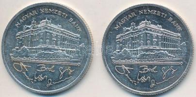 1992. 200Ft Ag "MNB" (2x) T:2