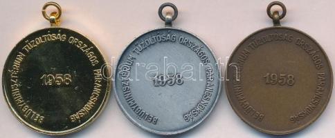 1958. "5 Éves Önkéntes Tűzoltói Szolgálatért / Belügyminisztérium Országos Tűzrendészeti Paranc...