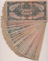 1945. 1000P (30x) mind piros "MNB" bélyeggel T:vegyes