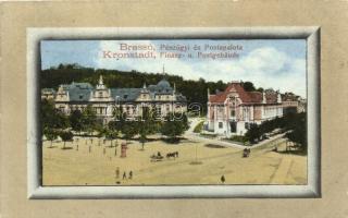 Brassó, Kronstadt, Brasov; Pénzügyi- és Postapalota. Benkő Ignácz kiadása / financial and post office